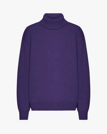 Merino Wool Turtleneck - Ultra Violet - Female - M