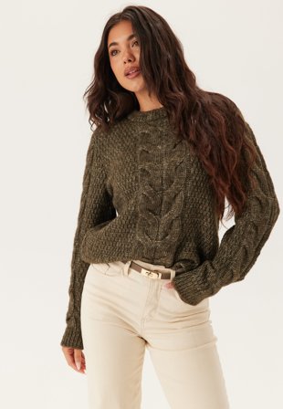 Pieces-Pcnina Ls O-neck Knit-XL