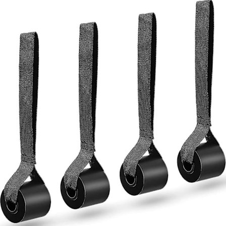 Ovivastusnauhat Kaapeli Ovi Vaahtoharjoitteluhihna Oven Yläpuolelle Harjoitteluun Fitness (4 Kpl, Musta)