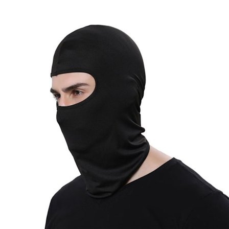 Windproof Balaclava Cap for Outdoor Activities - Black
