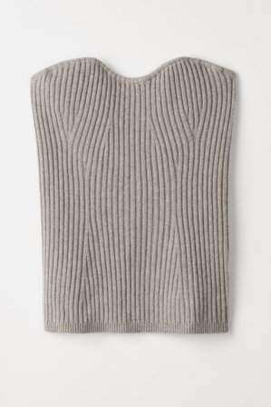 Soft Goat - Bustier - Women cashmere sweater - XL - Greige