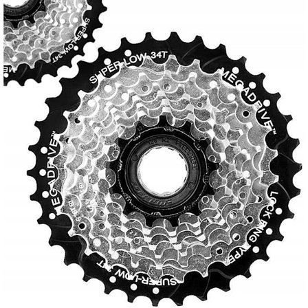 SUNRACE Heavy-Duty 8-trins Friløbskrans 13-34T