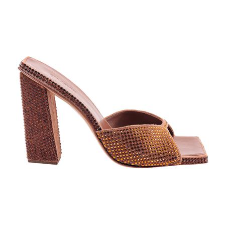 Gia Borghini High Heel Sandalen , Bruin , Dames , Maat: 39 EU