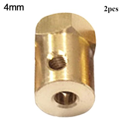 Sekskantet messingakselkobling 4MM