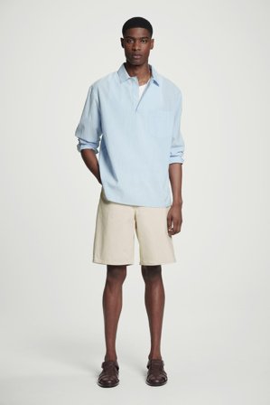 COS Homme Short En Jean in Blanc