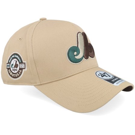 47 Brand - Beis adjustable Gorra - Montreal Expos Sure Shot Tt C. Mvp Dt Khaki A-Frame Adjustable @ Hatstore