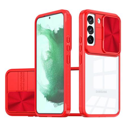 Samsung Galaxy S23 Plus - Iskuja vaimentava kameran suojakuori Röd