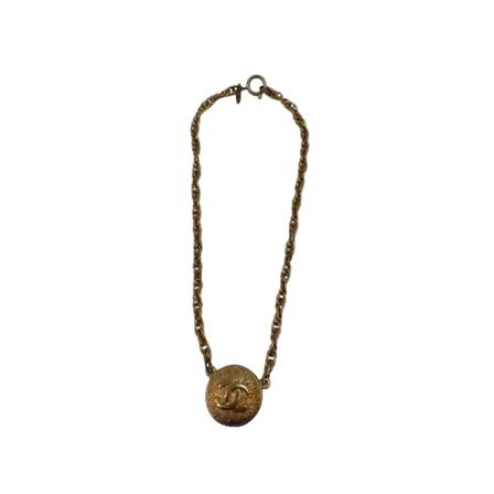 Chanel Vintage Pre-owned Halsband gul, Dam Vintage Smycken, Dam, Storlek: ONE SIZE