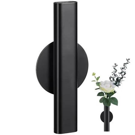 Vægmonteret Blomster Vase Rør Dekorative Vaser Moderne Nordisk Stil Planteholder Stativ Vægophængt Bryllupspynt Til Hjemmet Værelse Black