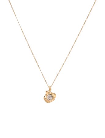 Sunset Crystal Necklace Gold-Plated Gold Pilgrim