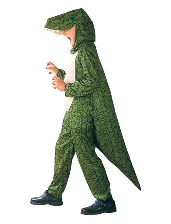 Maskeraddräkt Barn Dinosaurie 122-134 Green Joker