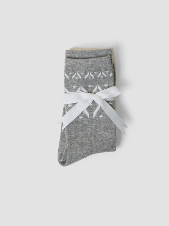 MATCH - Holly 2 pk sokker - Va Vite - Dame - Pysjamas & Undertøy - Grå - ONESIZE - 44% nylon, 30% akryl og 26% ull