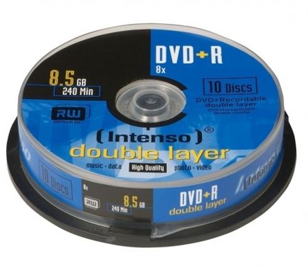 INTENSO DVD+R DL x 10 - 8.5 GB - lagringsmedier