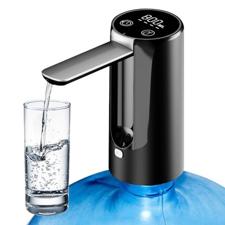 Elektrisk vattendispenser, 3 nivåer Bordsvattendispenser, USB-uppladdningsbar hopfällbar bärbar vattenpump, vattenflaskpump för hem, kontor, camping