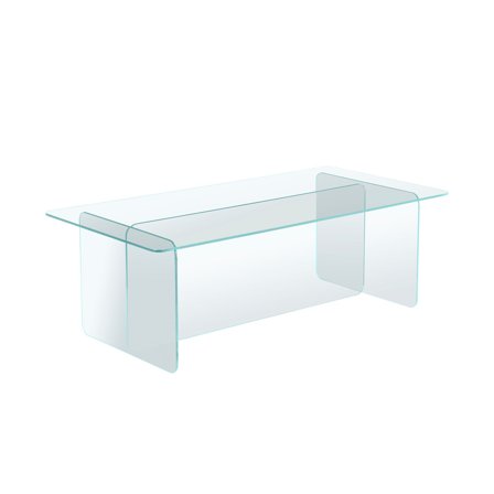 Vetro sofabord, glas | 120x60 - Klar - 120x60x40 - Sofabord