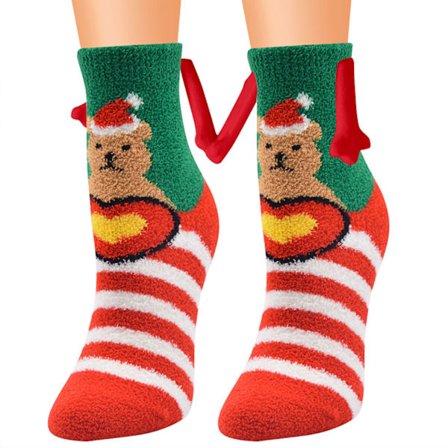 Tecknade julstrumpor med hand Bekväm svettabsorberande strumpa för kontor i sovrummet