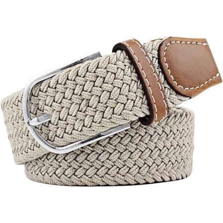 Flerfarget Elastisk Vevd Belte Casual Flettet Stretchbelte