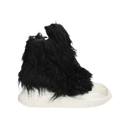 Rick Owens, Buty męskie sneakersy Rick Owens Drkshdw Woven Shoes Abstract Sneak Du 02B4840 FF Black/Milk/Milk 46 Czarny, Mężczyzna, Rozmiar: 42 EU