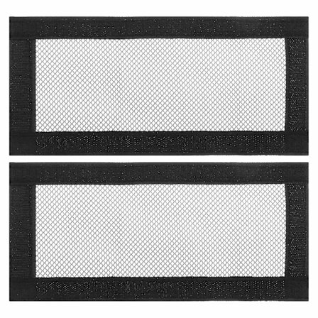2 stk bil sæde luftventilation beskyttelse kompatibel med Model Y Model 3 luftudtag anti-blokerende netgitter beskyttelse 25 x 11,8 cm sort