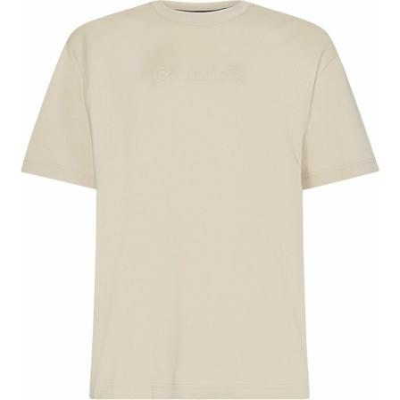 Calvin Klein, T-Shirt- CK Comfort Debossed Logo Beige, Heren, Maat:L