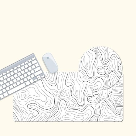 Musemåtte - Låsekant Fortykket Gaming Bordmåtte model 1