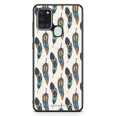 Bjornberry Skal Samsung Galaxy A21s - Hipster Fjädrar