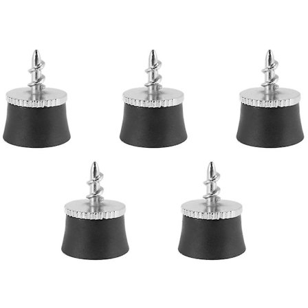 5 stk. Golfbold Retriever Sucker Tool Suggekop til Putter Greb Golf Træningshjælpemidler, Sort