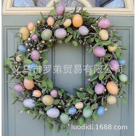 Påskehare Forårs Krans Kanin Krans Fordør Forårs Dekoration Påske Krans Hængende Kunstig Blomst Girland Kunst Håndværk Ferie Dekoration Væggen Win