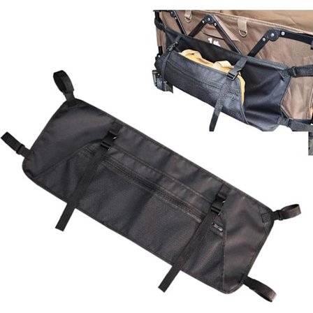 Sidoficka för vagn | Stor kapacitet 600D Oxford tyg förvaringsväska för trädgårdsvagnar | Barnvagnsorganisatör tillbehör för camping, picknick, 