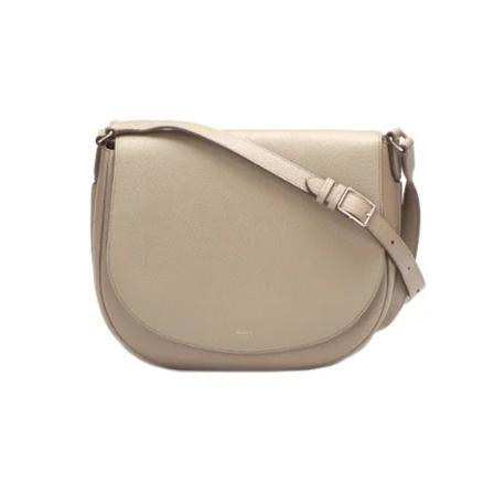 Celine Vintage Pre-owned Leather crossbody-Tass , Grijs , Dames , Maat: ONE Size Vintage Tassen