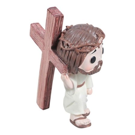 Realistisk kristen figurdukke miniatyrstatuer for samlere og pedagogiske formål fra sikkerhetsreligiøs figur, flerfarget