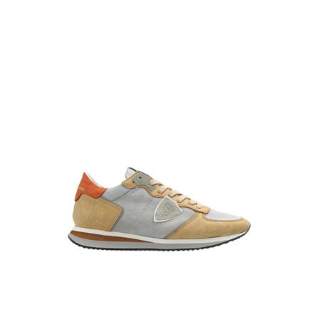 Philippe Model, Trpx sneakers Grijs, Dames, Maat:37 EU,suede,Patches