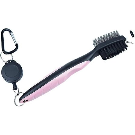 Golfklubborst och spårsharpare rengöringsverktygssats med 2 fot utdragbar draglina och gradering