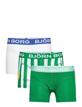 Core Boxer 3P Night & Underwear Underwear Underpants Grön Björn Borg