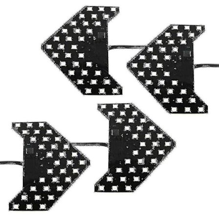 4 stk. gule 33-smd sekventielle LED-pile til bil sidespejl blinklys - Perfekt