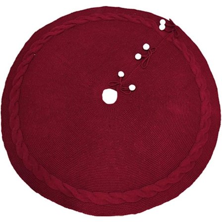 120 cm Juletræsskørt Juletræsskørt Underlagsskørt Juletræstæppe Juletræsmåtte til Juledekorationer