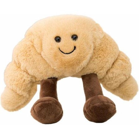 23cm Kreativ Simulering Smiley Croissant Plyschdocka Festdekorationer Lugnande Docka Alla Hjärtans Dag Present Barnens Dag Present (1 Styck)