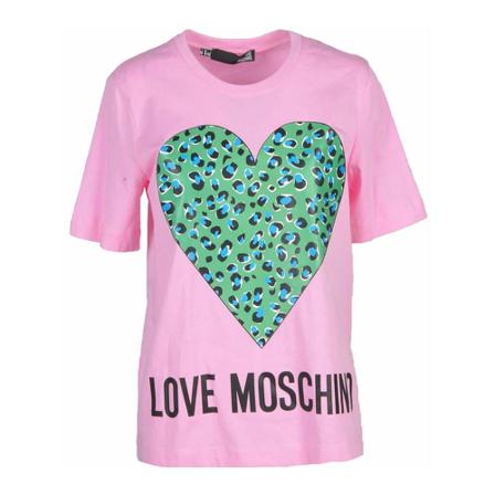 Love Moschino T-Shirt Pink, Dame