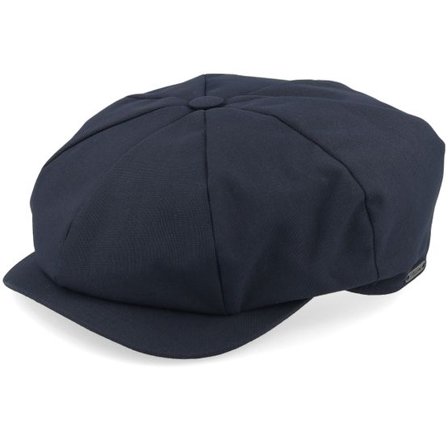 Wigéns - Blå flatcap Keps - Retro Cap Navy Newsboy Flat Cap @ Hatstore
