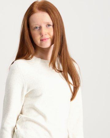 VERO MODA VMDOFFY LS O-NECK BLOUSE GA GIRL Beige Tröjor Tjej - Kids Brand Store