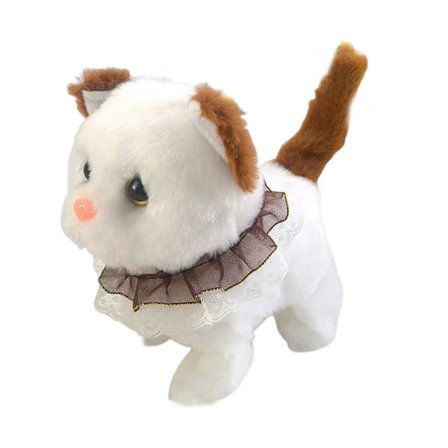 Elektriske plyslegetøj Realistisk robotkat med interaktiv gang og viftende hale Gående kattelegetøj_Kvalitetsgaver