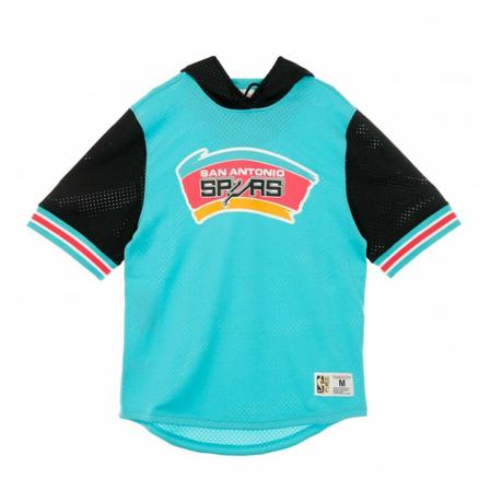 Mitchell & Ness, t-shirt Blauw, Heren, Maat:M