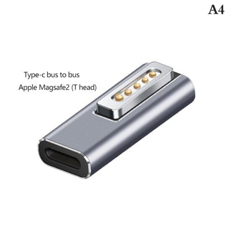 Bærbar konverteringstype C/DC5.5 Magnetisk PD-adapterplugg Konverter farge Type-C til magsafe2