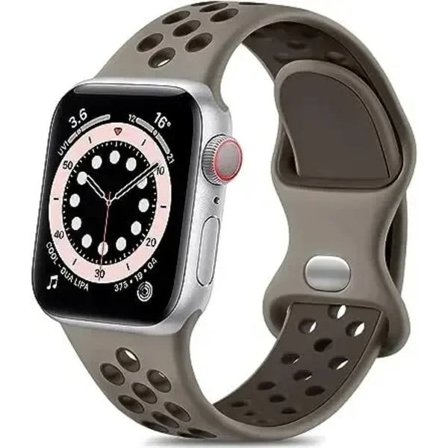 Apple Watch-armband 49 mm 44 mm 45 mm 42 mm 41 mm 38 mm 40 mm correa Silikon sportarmband iwatch 8 SE 7 6 5 Ultra 49 mm Smokey Br 42 44 45 49 mm