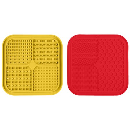 Slickmatta för hundar och katter 2st, Slow Feeder Hundskålar för