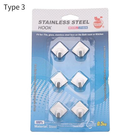 6ST Väggkrok Handdukshängare TYP 3 TYP 3