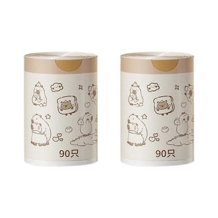 180 stk. tegneserieprintede affaldsposer, stor kapacitet, tyk plastik, bruges til rengøring i hjemmet og køkkenet UWJ