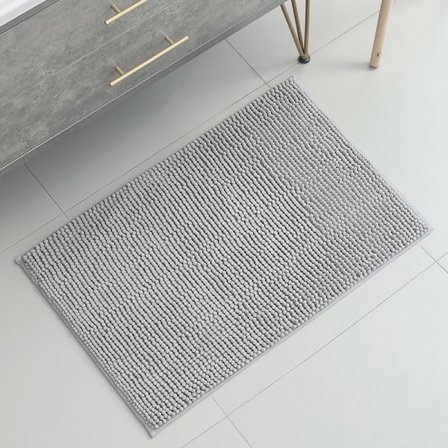 40x60 cm (Grå) Badematte Sklisikker Absorberende Badematte