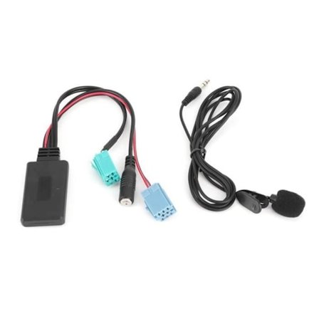 Hililand AUX-adapter for Renault, AUX-IN Statisk audio Bluetooth 6-pin adapter med mikrofon