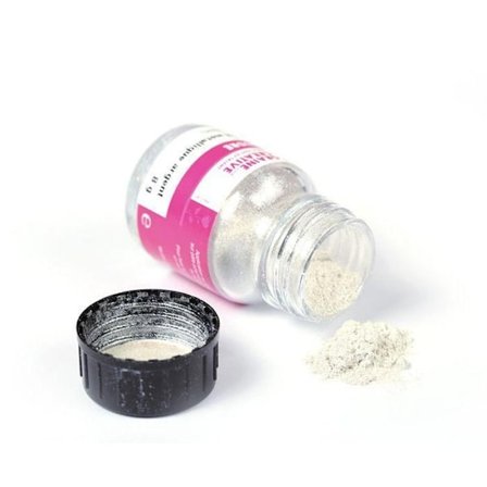 Metallic silver powder for polymer clay - 8 g
